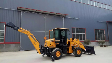 山東泰安挖掘裝載機兩頭忙抓草機 抓棉機 抓木機 多功能挖掘機一頭鏟一頭挖圖片_高清圖_細節圖