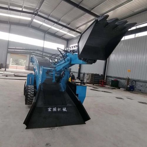 【銅礦開采扒挖機扒渣裝載機膠輪式電動扒渣機宏圖廠家生產直銷】- 